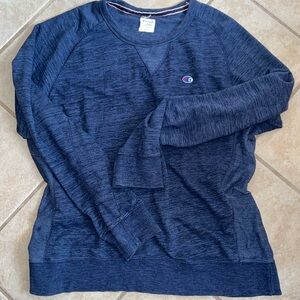Champion Heather Blue lightweight crewneck